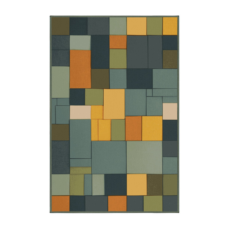 Tapis Blocky Earth, Rectangulaire 2 pi x 3 pi