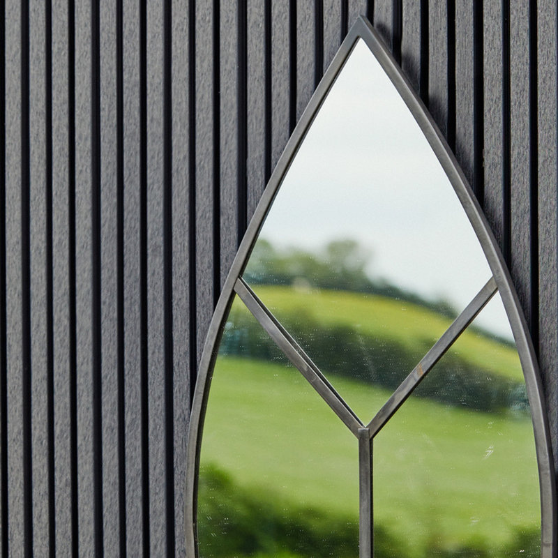 Metal Oval Wall Mirror