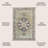 Maris Ornate Medallion Machine-Washable Green/Tan/Blue Rug-1257386710