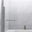 Porte de douche 31 * 55 po, panneau de verre trempé à 180 degrés, poignée en acier inoxydable antirouille, verre transparent de 0,24 po d'épaisseur, pré-assemblé pour une installation facile sur le mur avec accessoires et