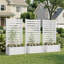 Ensemble de jardinière extérieure en PVC 71 po x l 35 po x P 12 po avec treillis pour jardin surélevé-1661411630-1663035901