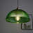 Antique Brass Dome Ribber Glass Pendant Light-1016382190