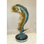 Statue bronze de poisson Blondsville Mahi Mahi - Taille: L 16 po x l 12 po x H 32 po.