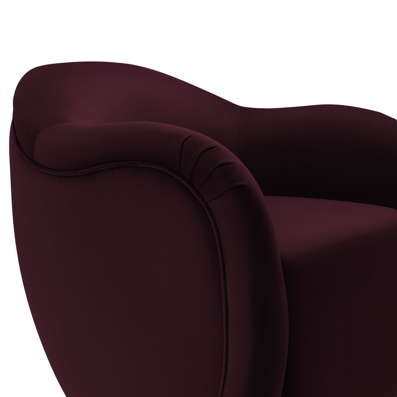 Fauteuil pivotant en velours Compose Performance