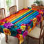 Nappe mexicaine à motif floral rectangulaire 140 x 180 cm-1871597955