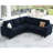 Shavera 4 - Piece Velvet Sectional Corner Sofa Livingroom Modular Couch Apartment Sofa-566281961