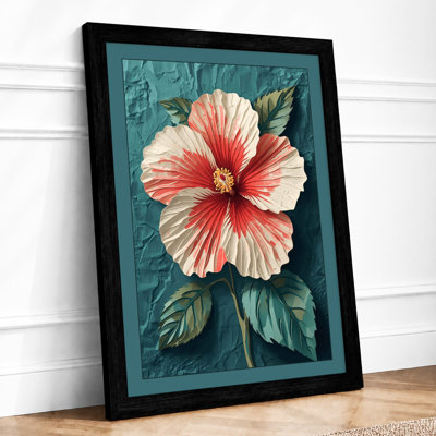 Hibiscus Study Botanical - Framed Print