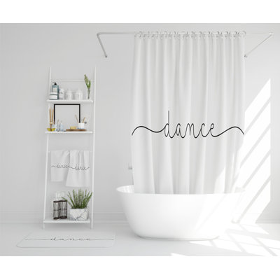 Natassha Polyester Shower Curtain Set
