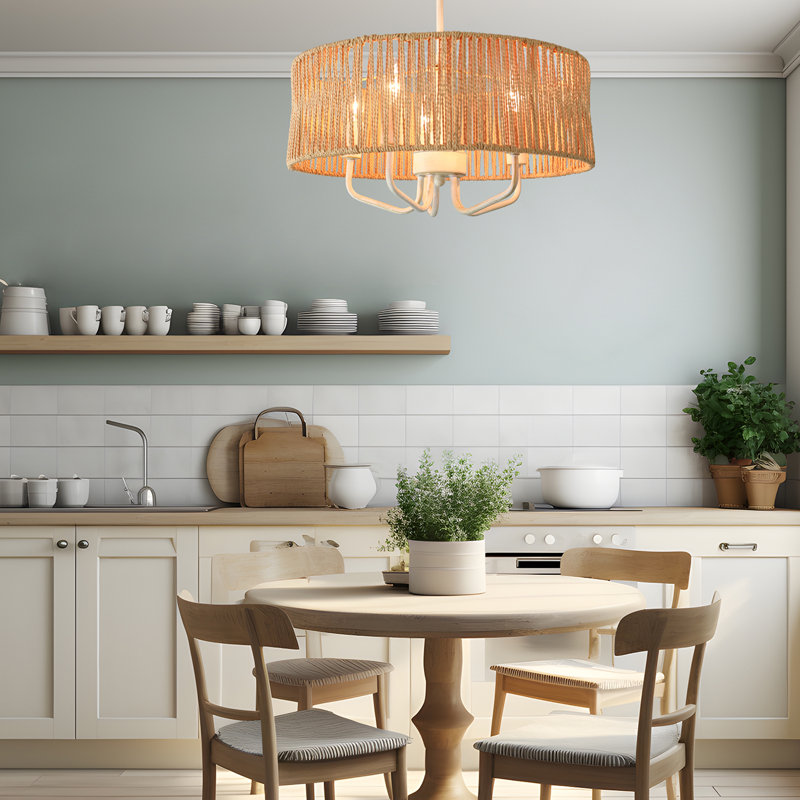 Aafreen 5 - Light Dimmable Drum Chandelier