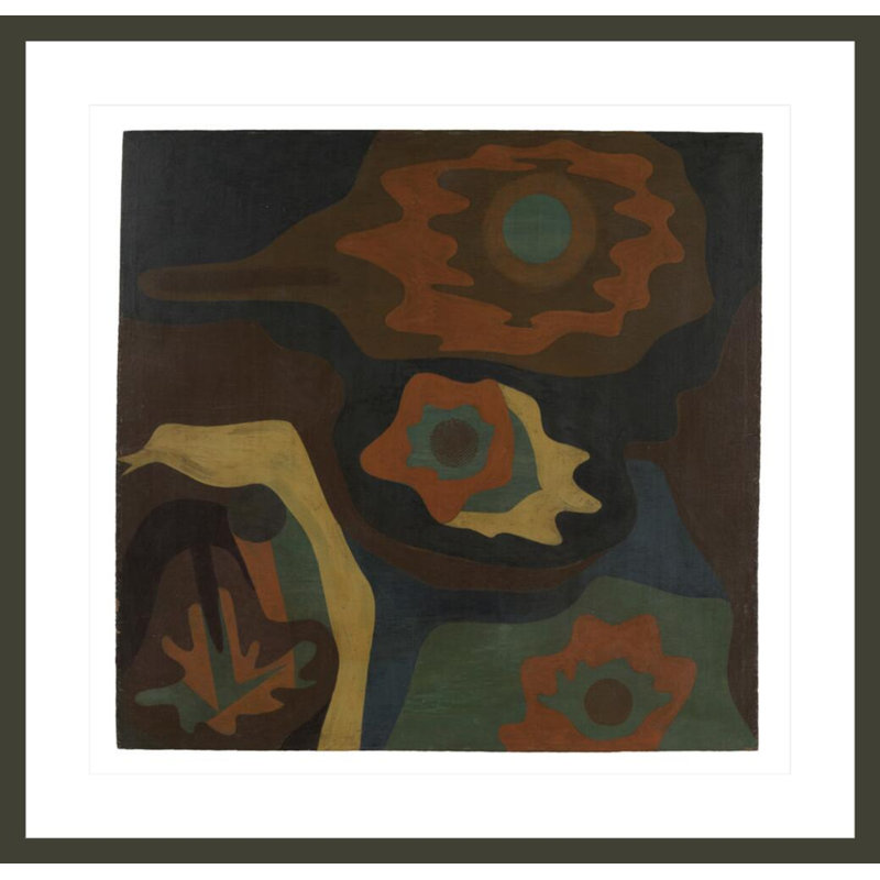 «Sans titre (Triplet Blossoms and the Cave») par Paul Klee, impression giclée encadrée, H 33,5 po x l 34,77 po