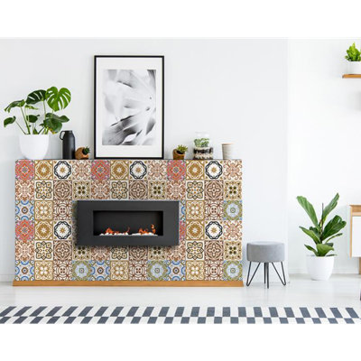 Abstract Non-Wall Damaging Tile Decals