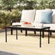 Lucier 44'' Glass Outdoor Coffee Table