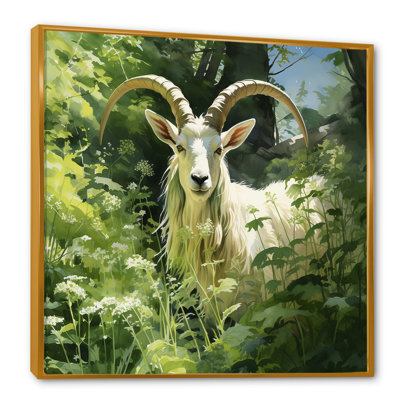Pastoral Goat Portrait - Goat Animal Wall Art