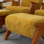 Upholstered Chenille With Footstool Armchair-488585402-503314698