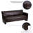 Leather/Faux Leather 32.5'' Reception Sofa-118913857
