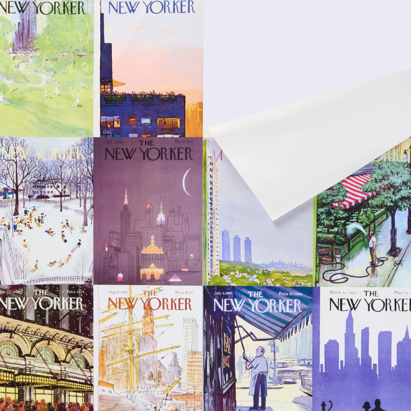 Schumacher x The New Yorker City-View Covers Wallpaper