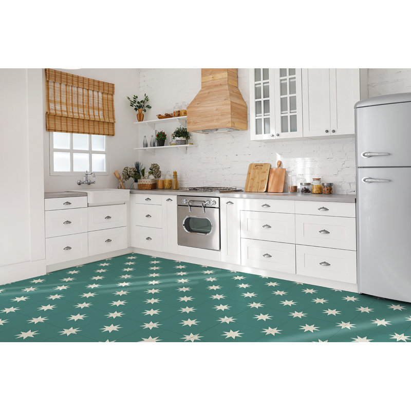 Hinnerk 30cm W x 30cm L Vinyl Peel and Stick Field Tile