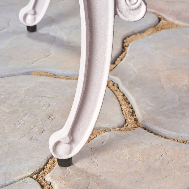 2-Piece Set Patio Arm Chair, White