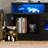 70" TV Stand For TVs Up to 80" With Electric Fireplace and Open Shelves-1314344043