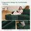 Canapé-lit d'angle en forme de L, vert-1132305823