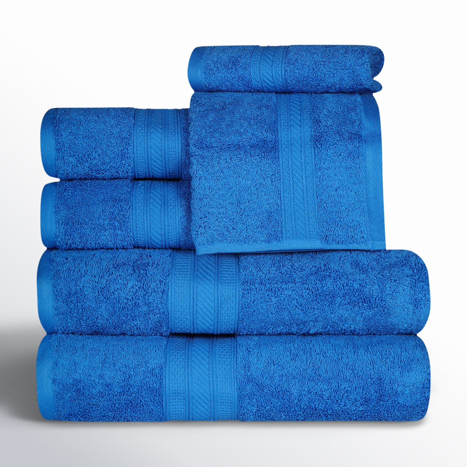 6-Piece Combed Cotton Towel Set, Allure