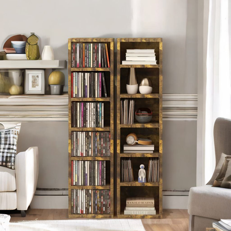 Anbria 115cm H x 30cm W Bookcase