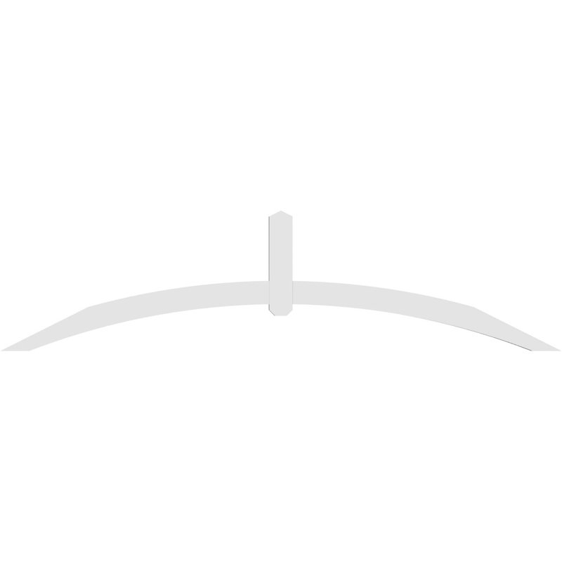 Support pour pignon en PVC Archdale, H 24 po x l 96 po (pas: 6/12), P 2 po x F 4 po