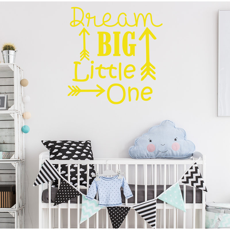 Décalcomanie murale big little rêve Baumeister, Jaune