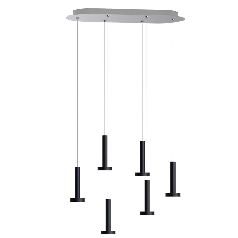 Netice 6 - Light Cluster Pendant, Black