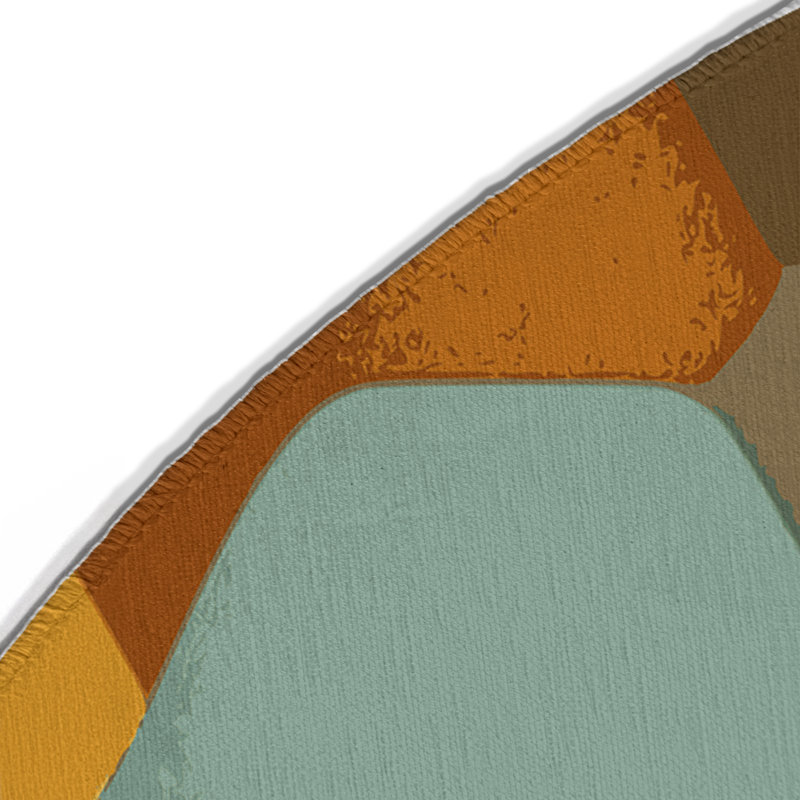 Grid Harmony Indoor And Outdoor Area Rug, Round 5'