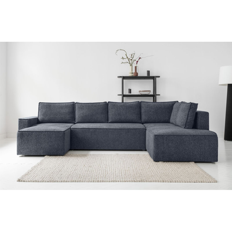 Brave Dave 8 Seater Corner Sofa , Navy Blue