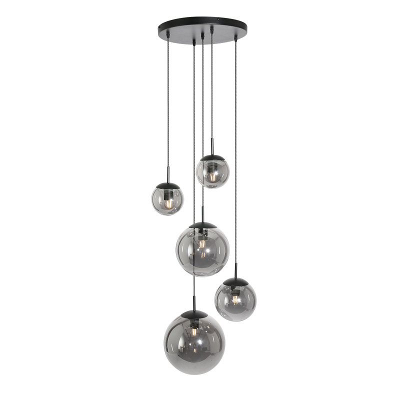 Trent 5 - Light Black Cluster Pendant