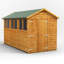 Powersheds 12 x 6ft Timber Tongue & Groove Apex Garden Shed, Double Doors