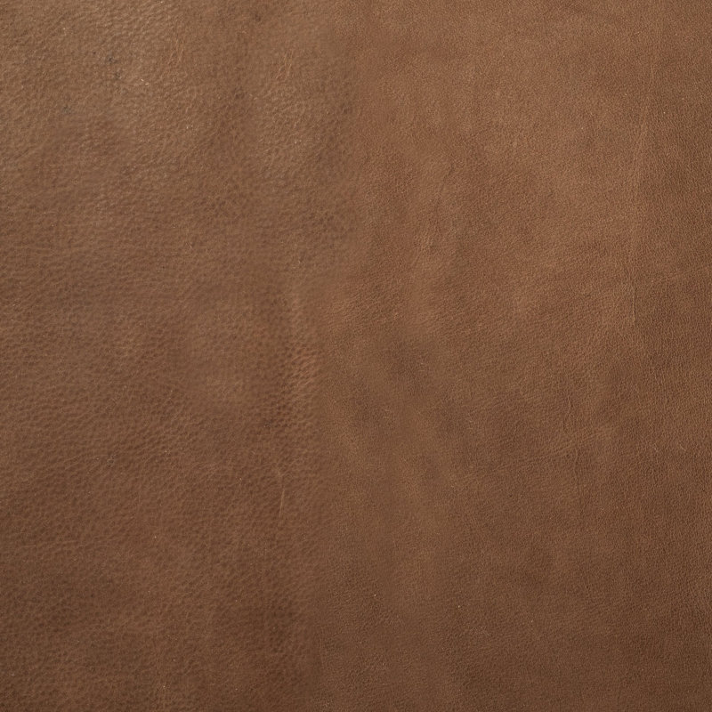 Magnolia Upholstered Bench, Caramel Genuine Leather