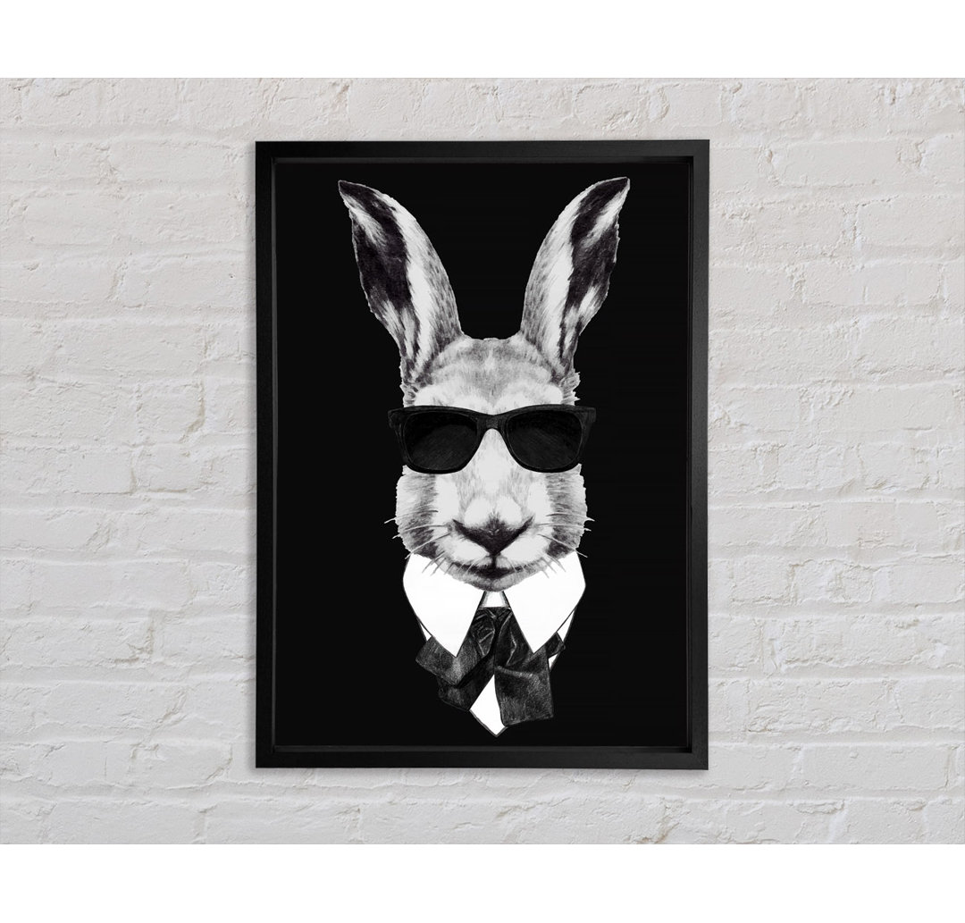 Mafia Rabbit - Einzelner Bilderrahmen Kunstdrucke auf Leinwand