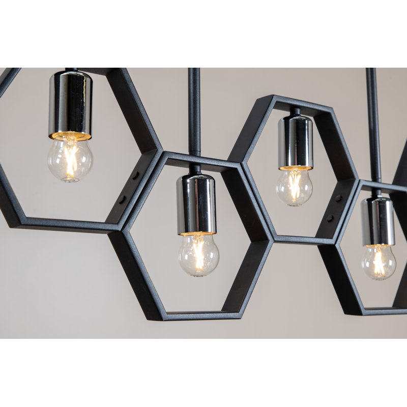 Arago 5 - Light Black Geometric Pendant