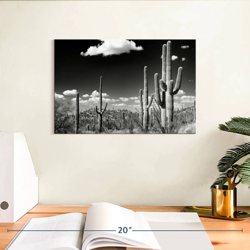 Harnek Saguaro Cactus Desert, H 8 po x l 12 po