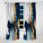 Abstract Geode Gold And Blue Marble I - Abstract Marble Marble Blackout Curtain - 1 Panels-107537026