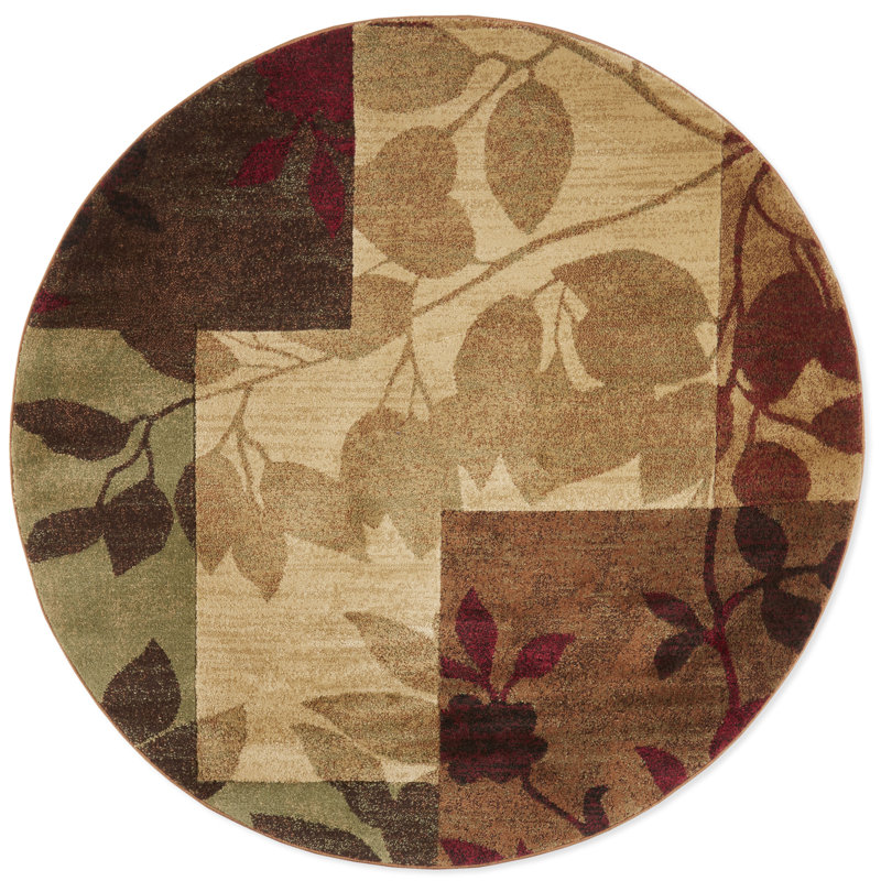 Rubith Floral Indoor Rug, Round 7'10"