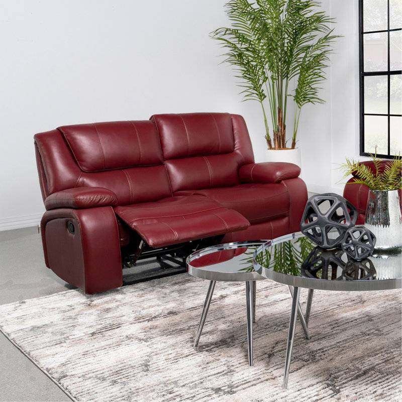 Causeuse inclinable Elodie, Rouge