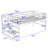 Gratiana Twin Size Metal Loft Bed Frame With Storage Stairs-127774537