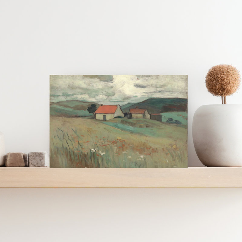 Paysage champêtre, H 12 po x l 18 po
