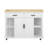 47 Inch Kitchen Island With Extendable Dining Table-1500810383