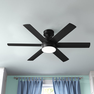 Ventilateur de plafond standard à 6 pales de 60 po avec ensemble d'éclairage inclus Solaria