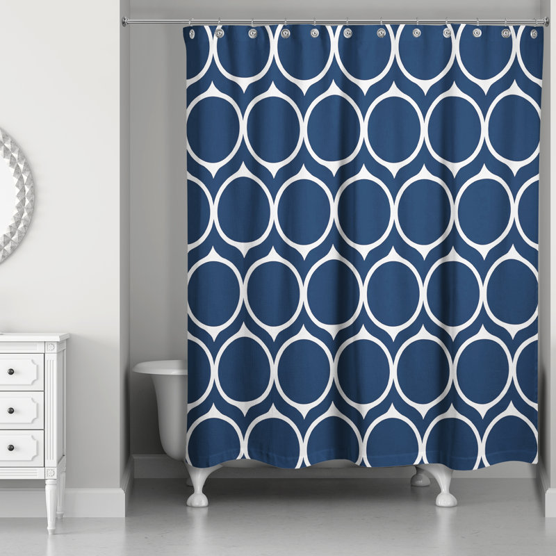 Rideau de douche Draco, Bleu marine