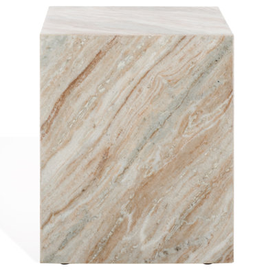 Yantarni Marble Plinth Accent Table
