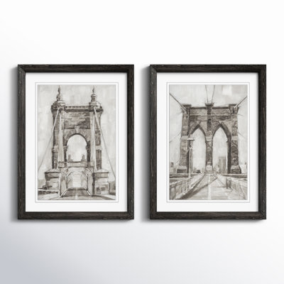 " Bridge Crossing I " 2 - Pieces