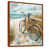 Toile avec cadre flottant brun