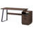 Home Office Computer Desk with Drawers/Hanging Letter-size Files