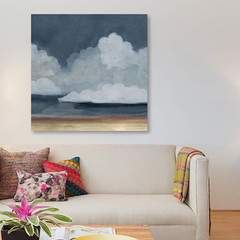 « cloud landscape iv », impression sur toile, H 37 po x l 37 po x P 1,5 po, Toile tendue, Pas de tapis